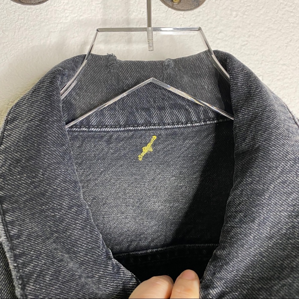 NWOT Men’s Hudson Distressed Denim Jean Jacket - Picture 8 of 9